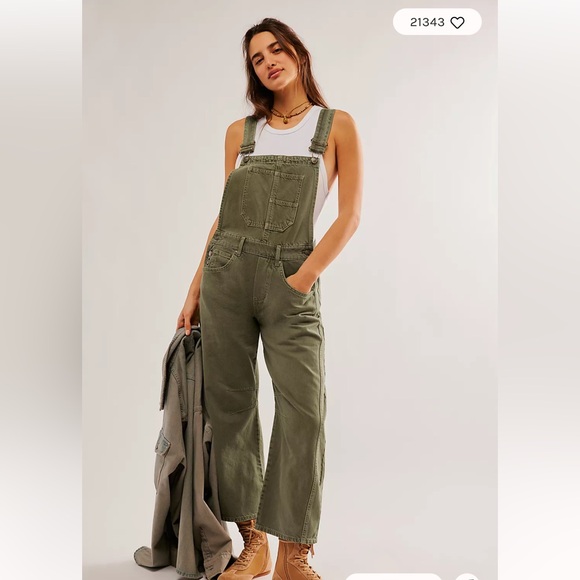 Free People -We The Free Good Luck Overalls - Barrel leg - Picture 2 of 3
